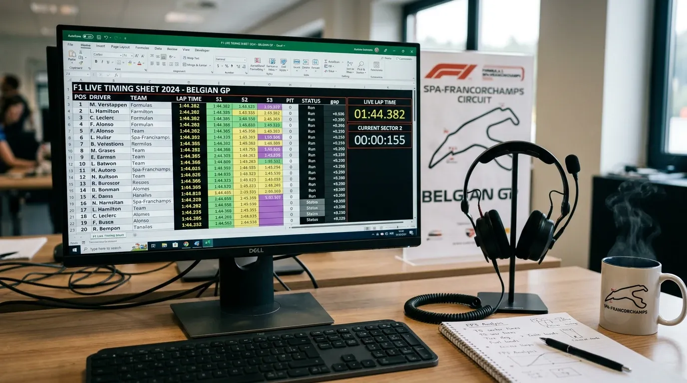 Metodología para analizar FP1 FP2 y FP3 y aplicar los datos a apuestas de Fórmula 1